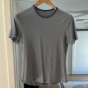 Lululemon Striped Blue and White Men's Shirt